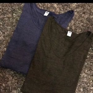 2 old navy tunic tees